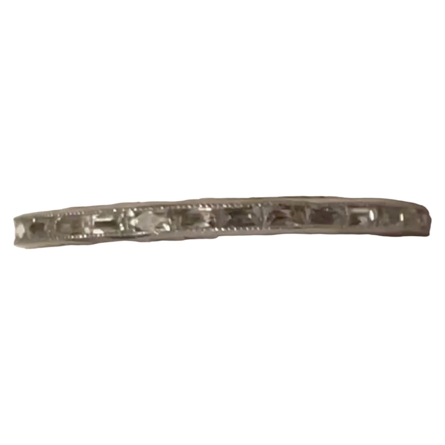 Platinum Baguette Cut Diamond Ring, 1.0 Ct, Channel Set, Size 7