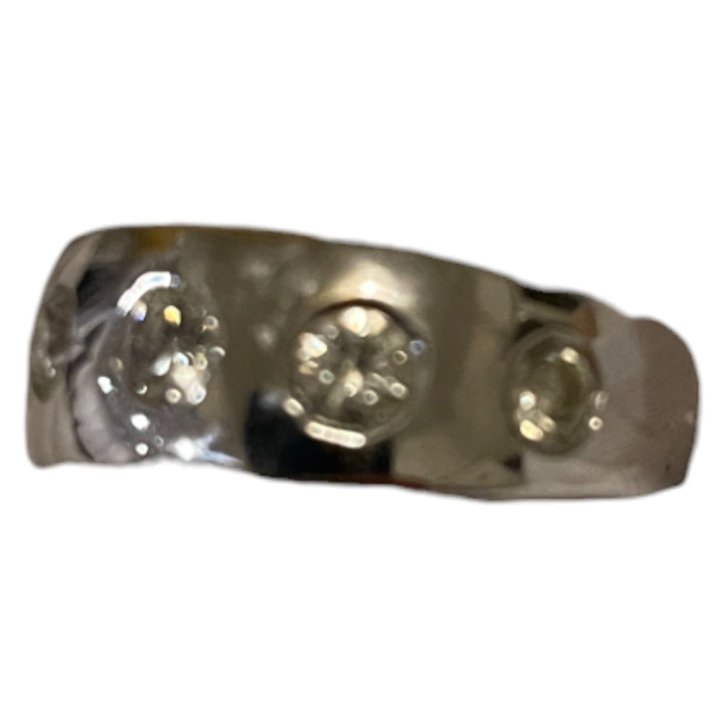Timeless 14K White Gold .60 Ct Bezel Diamond Ring, Size 7.5, Made in USA