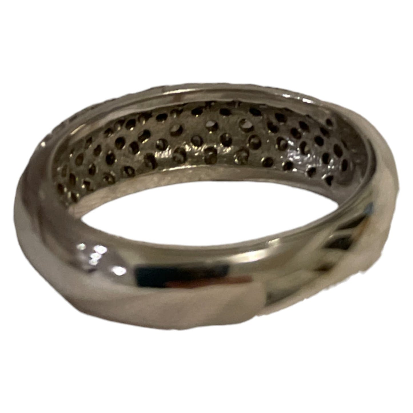 Cherish Your Forever: 14K White Gold 2.0 Ct Diamond Wedding Ring, Size 5.5