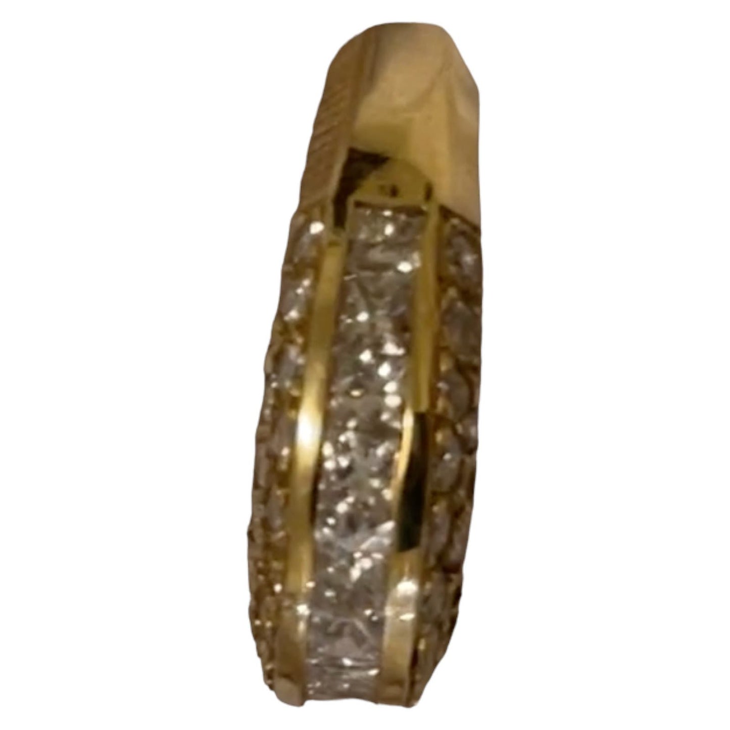 Exquisite 14K Yellow Gold 2.05 Ct Diamond Wedding Band Size 7 USA Made